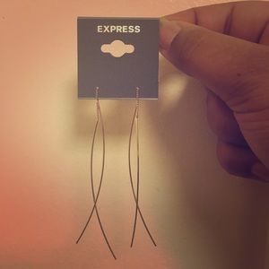 New! Never Worn! Express Gold Dangle Earrings